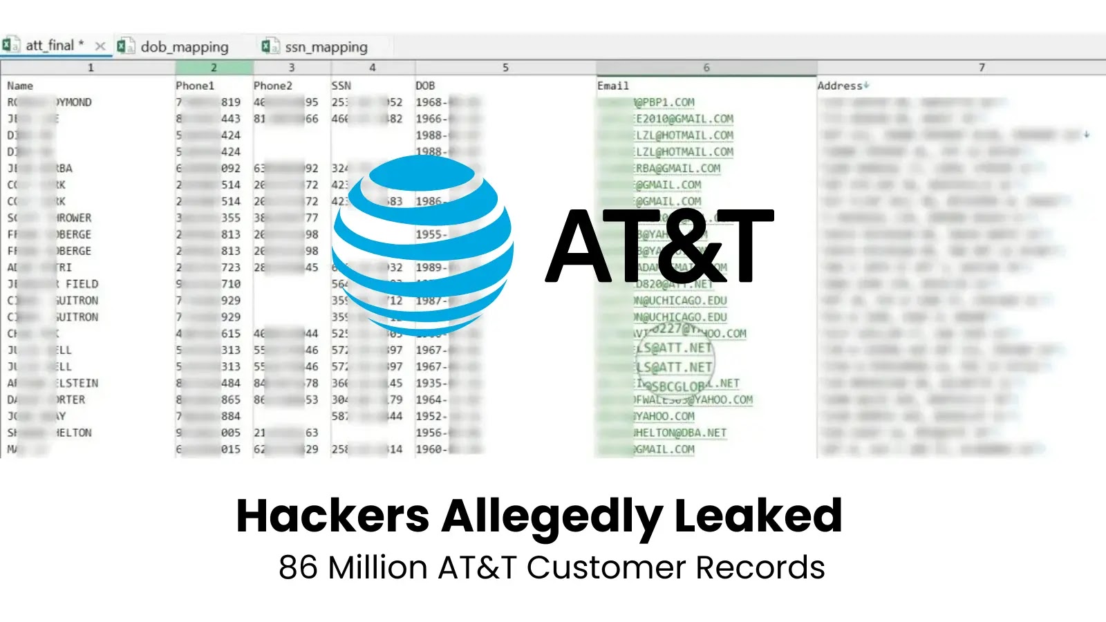 86 Million AT&T Customer Records Leaked